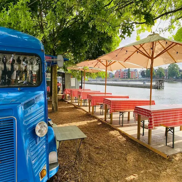 Photo de la ginguette mobile à Namur